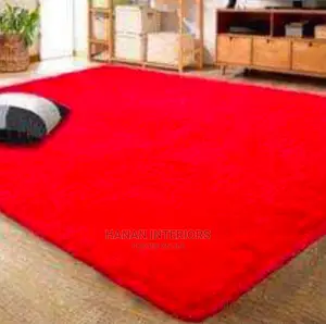 Shaggy Fluffy Carpet-Red
