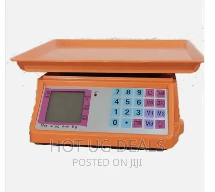 Electronic Price Computing Weighing Scale 40kg - Orange