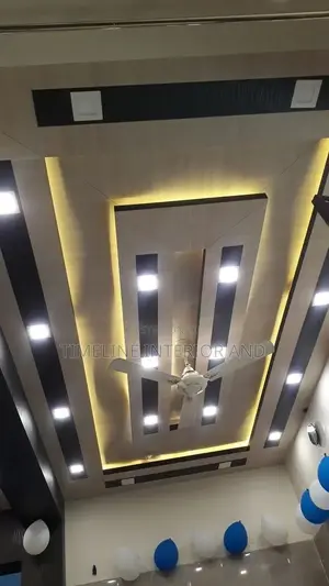 Spot Lights Gypsum Ceiling.