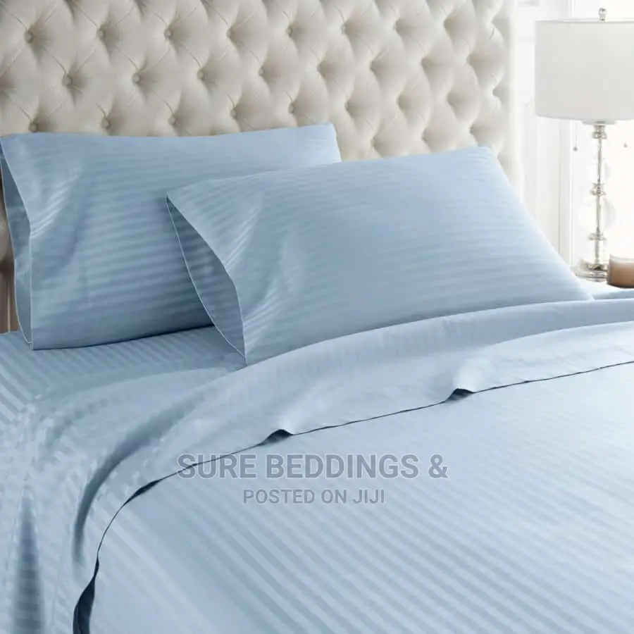 6*6 Stripped Cotton Bedsheets
