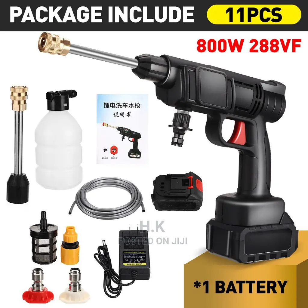 Rechargeable Jet Car Washer Water Gun