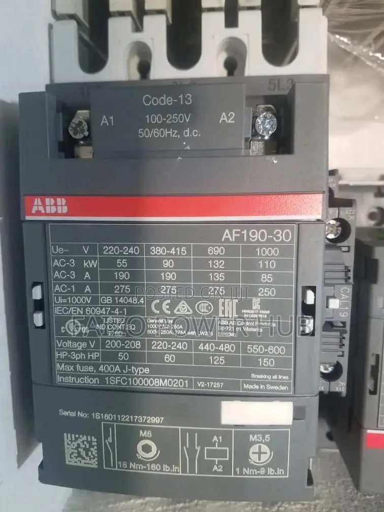 Abb Contactor 400A