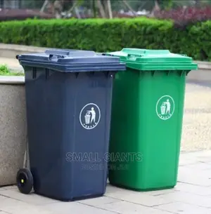 Outdoor 120L Plastic Waste Bin- Standard Household Size