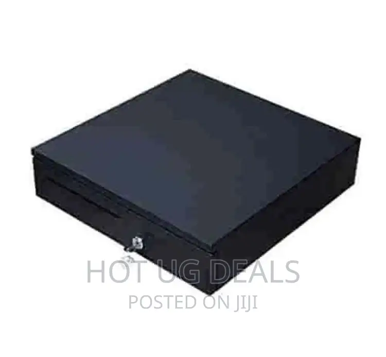 Money Box Cash Register Drawer Type for Storing Money –Black