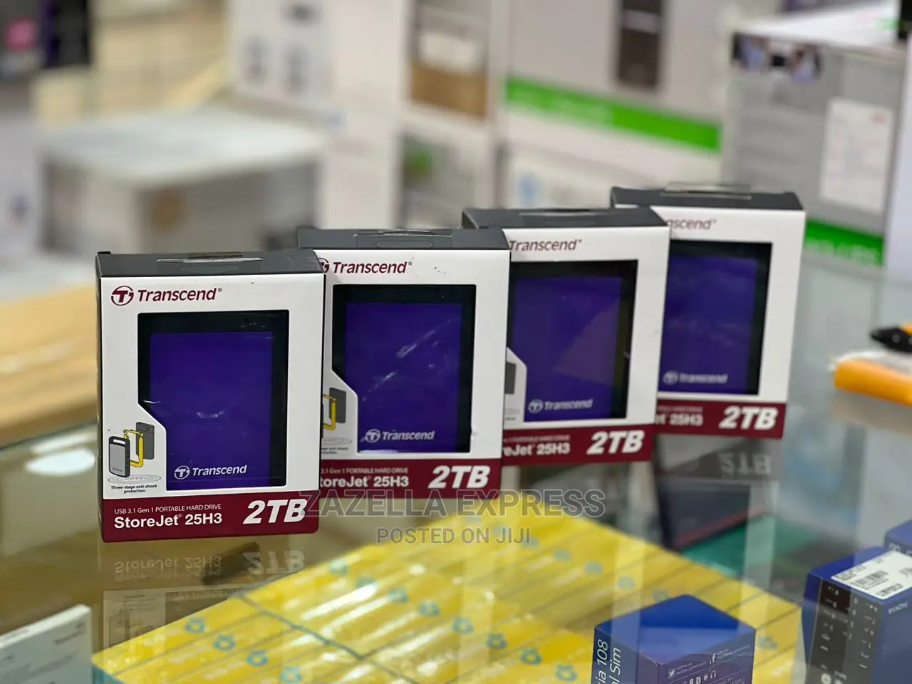 2tb Transcend Storejet 25m3 External Hard Drive-Green