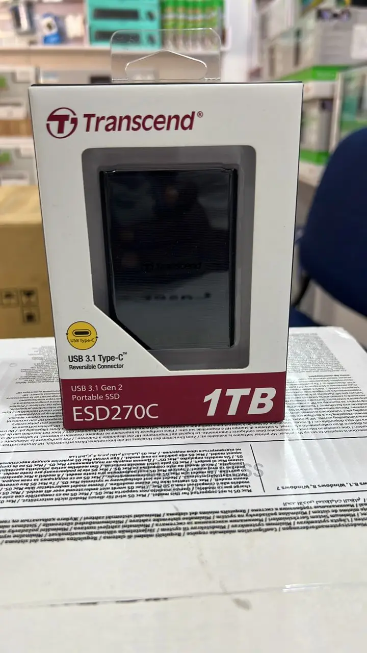 1 Tb Transcend Storejet 25m3 External Hard Drive