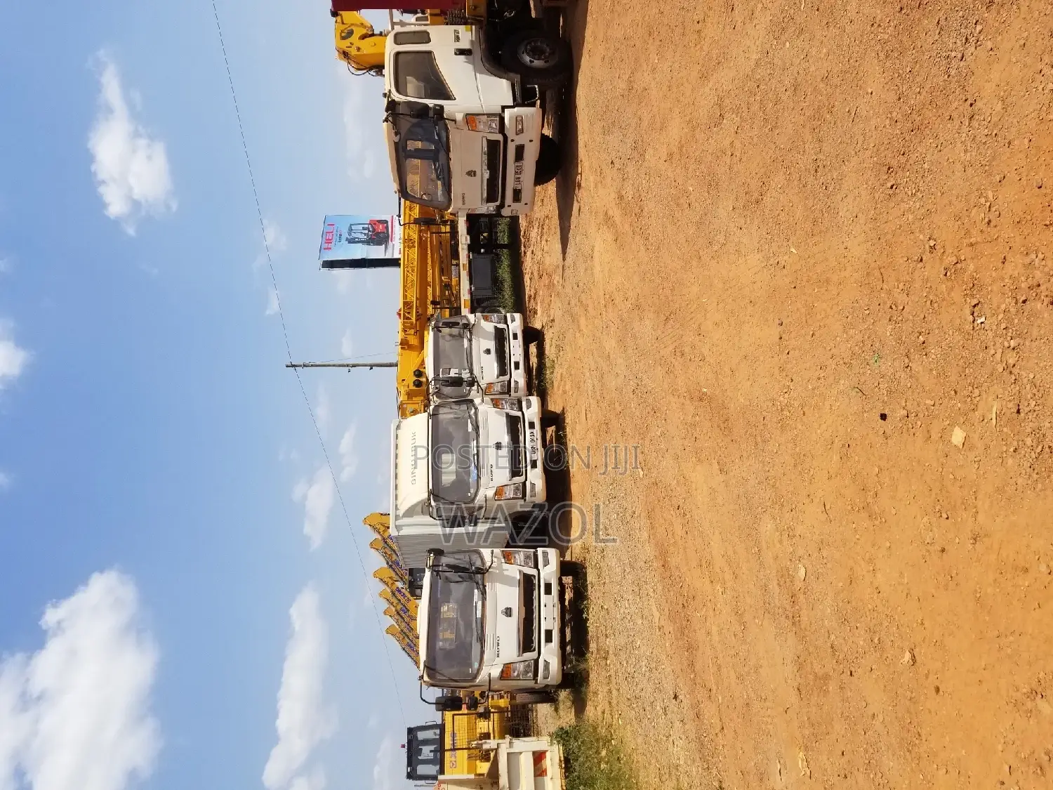 Hire Sinotrucks and Heavy Machines Eg Excavators,Graders Etc