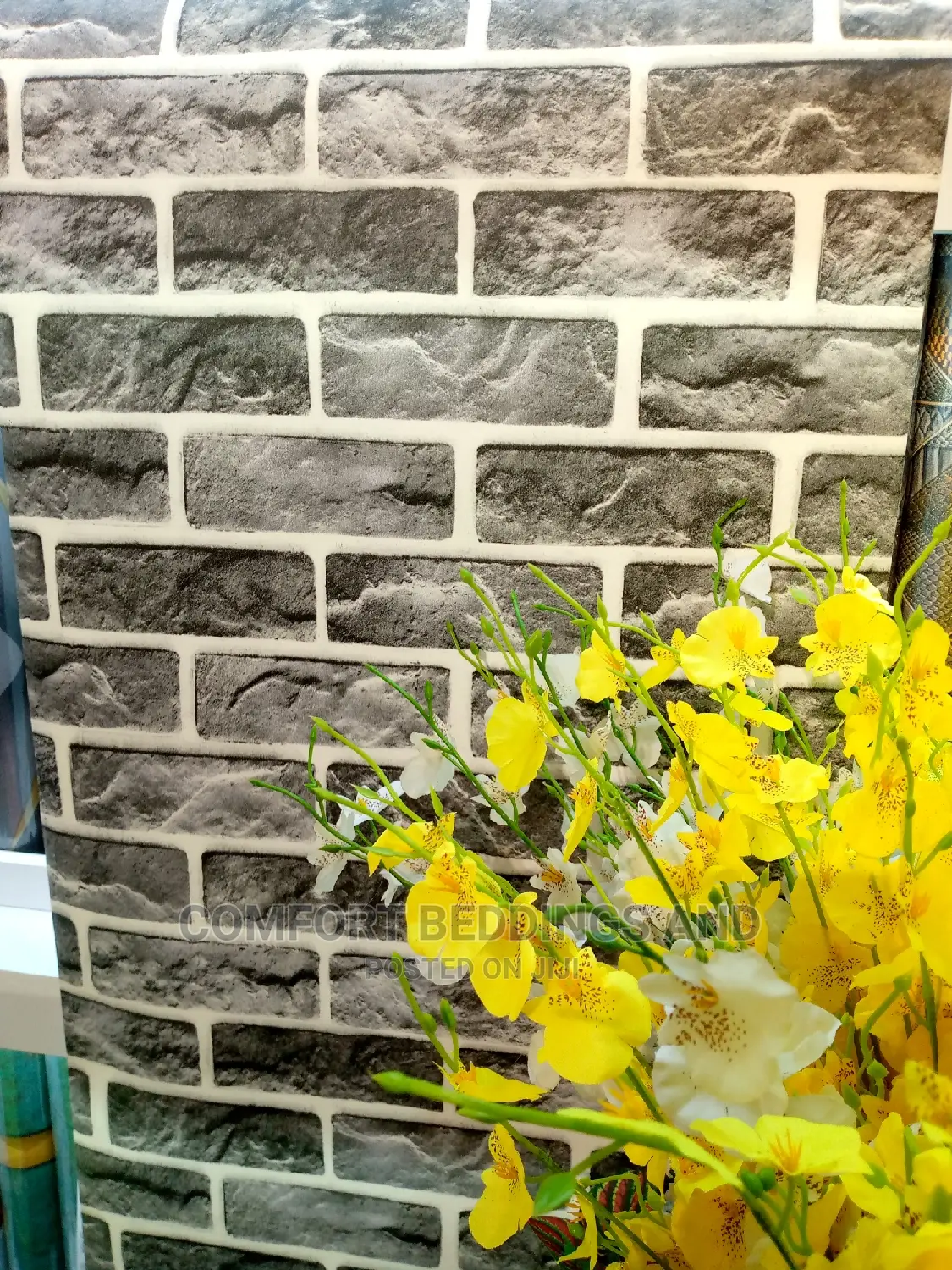 Brick Wallpaper Grey