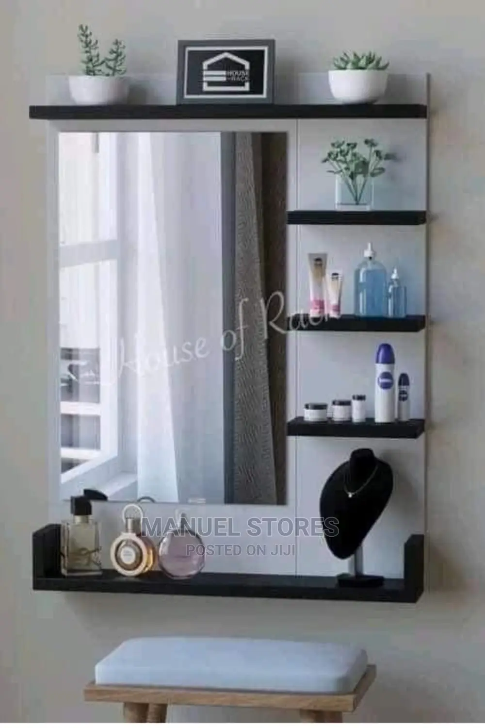 Floating Dressing Mirror in Central Division Furniture, Onoria
