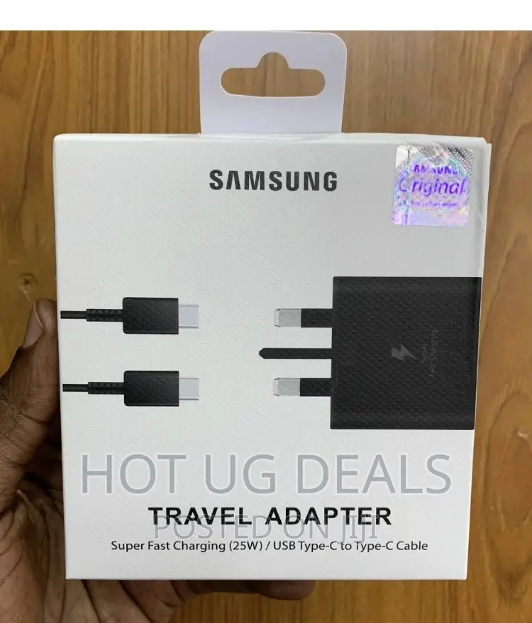 Samsung 25W Power Adapter With USB Type-C to C Cable-Black