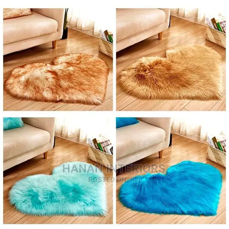 Heart Design Fur/Fluffy Carpet