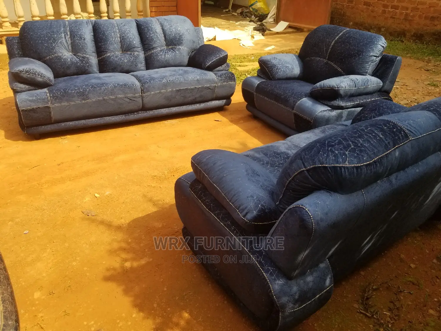 Six Seater Fiber Sofa Set