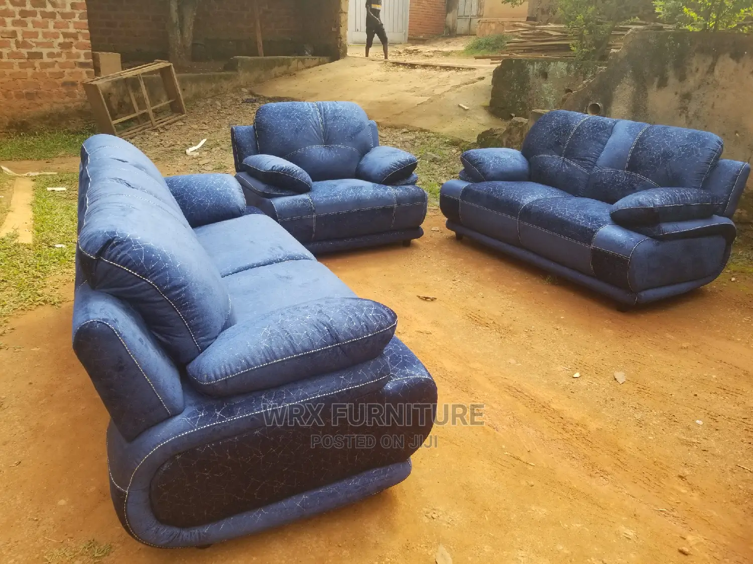 Six Seater Fiber Sofa Set