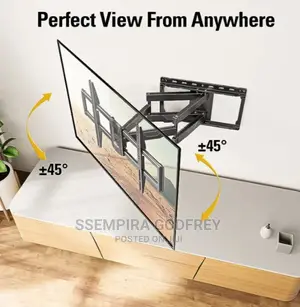 Dual Arm Tilt Full Motion TV Wall Mounts 32-75 Inches TVS