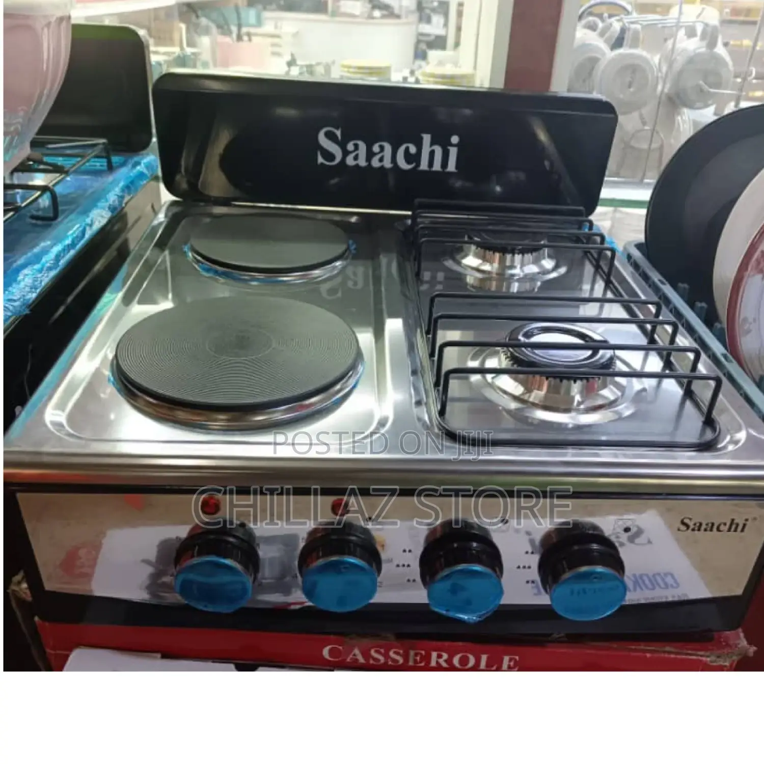 Saachi 4 Burner Cooking Range.