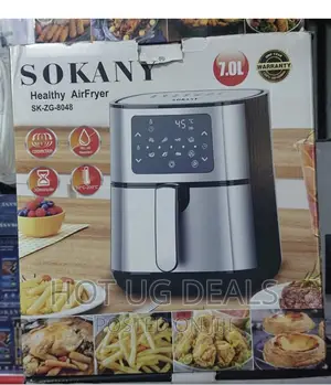 7L Sokany Oil Free Healthy Air Fryer - Silver