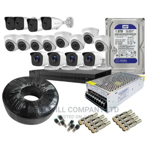Turbo 16 Channel CCTV Camera Full Kit All Round