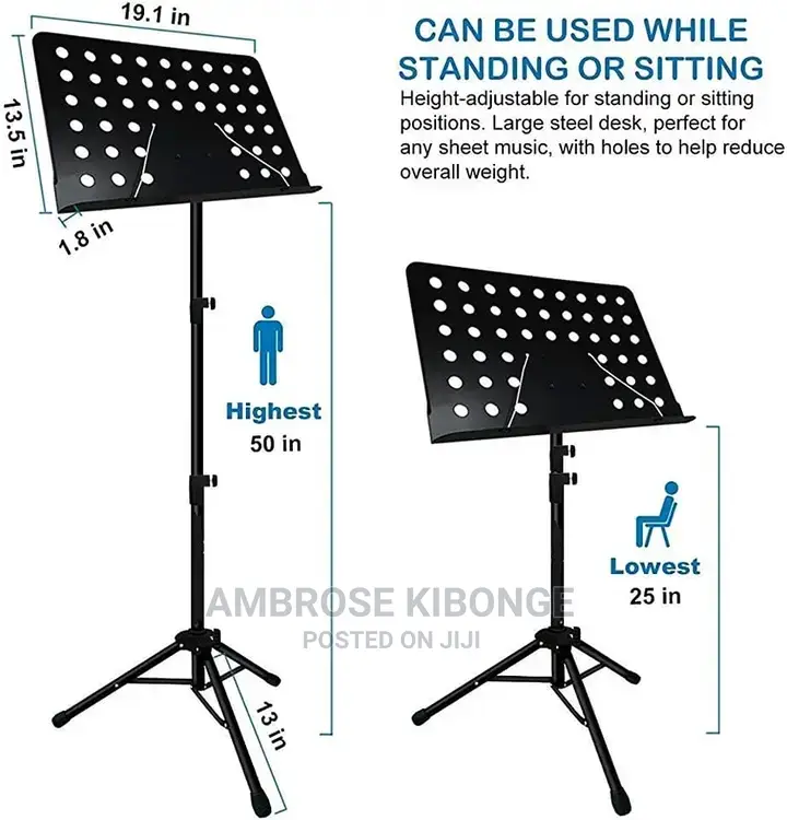 Straight Quick Release Tripod Portable Music Sheet Stands