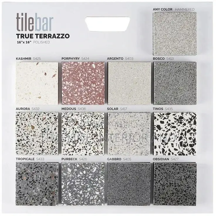 Terrazzo Flooring Samples Stones.