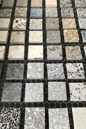 Photo - Terrazzo Flooring Samples Stones.