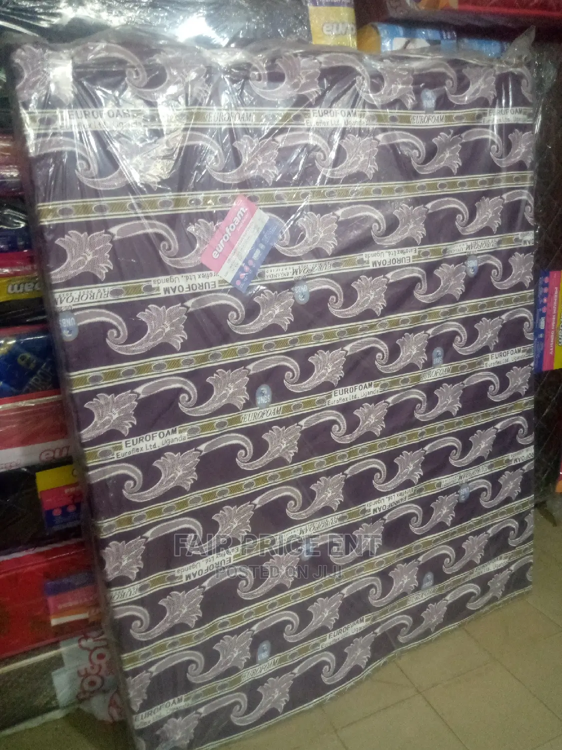 Eurofoam Mattress 5x6x6inche Open Cover.( Blue)