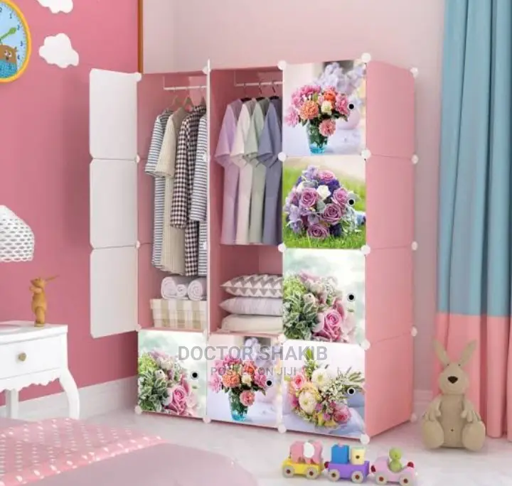 3 Column Plastic Wardrobe