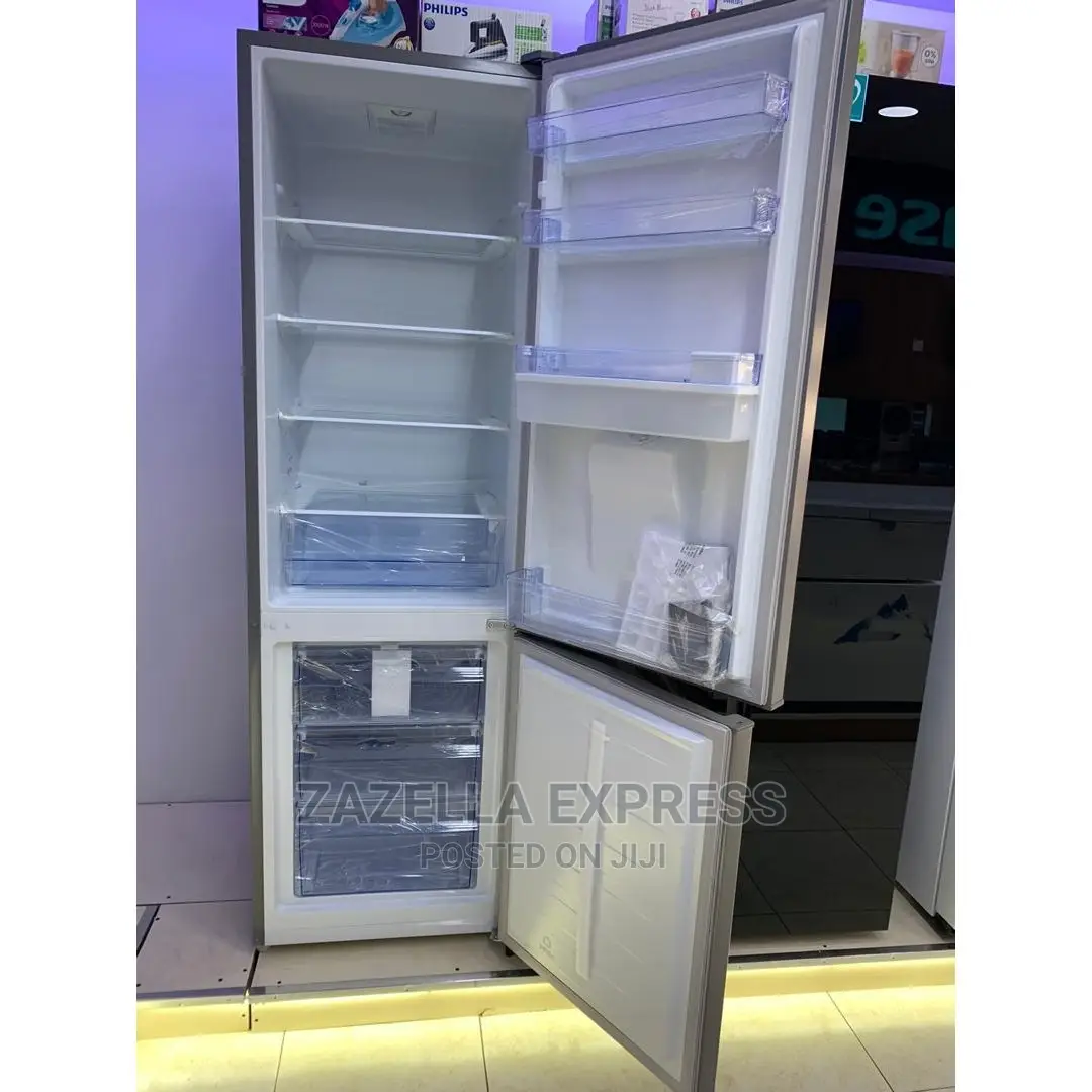 Hisense 341l Double-Door Fridge Silver (Defrost)