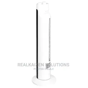 UK BASICS 3 Speed Oscillating Portable Tower Fan 45W