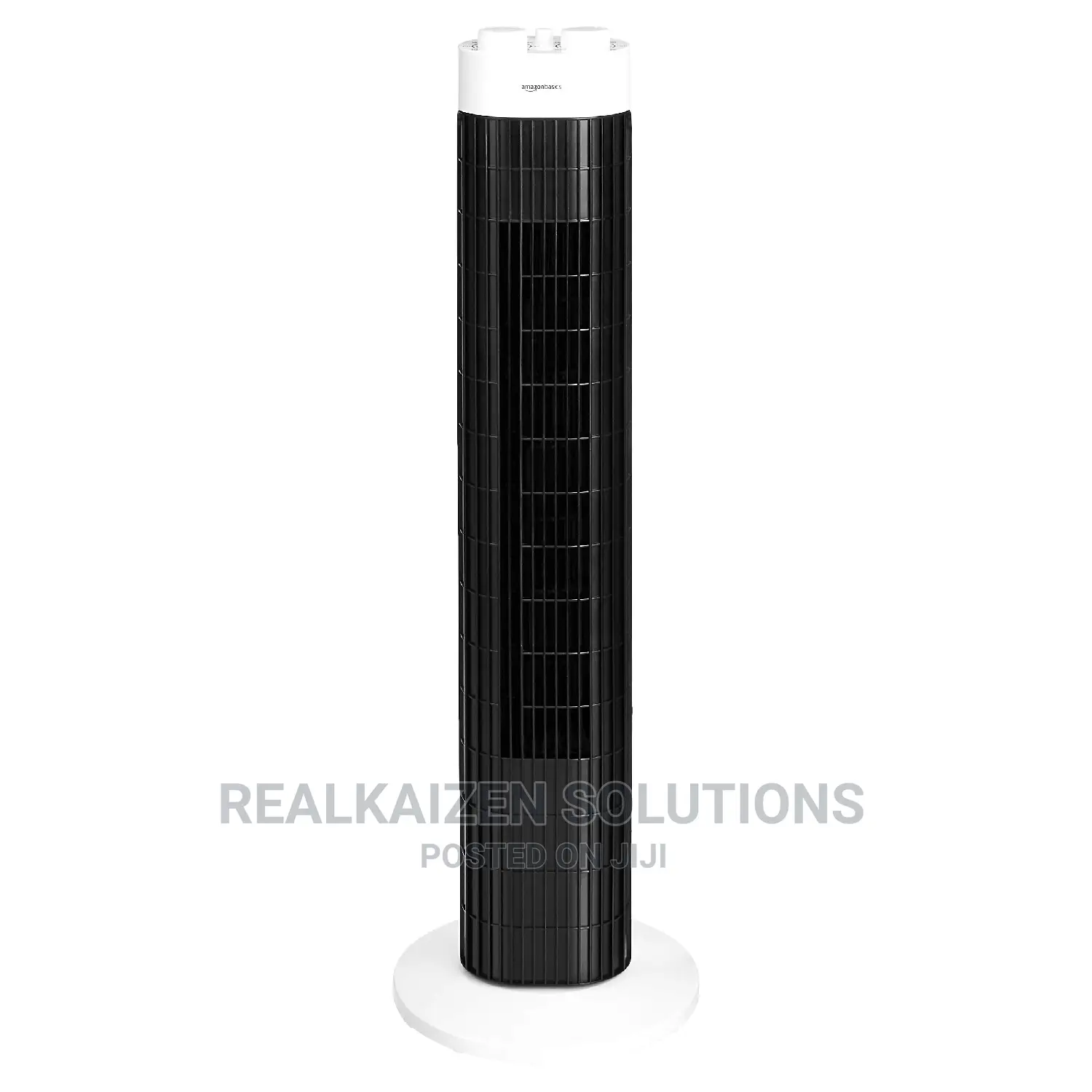 UK BASICS 3 Speed Oscillating Portable Tower Fan 45W