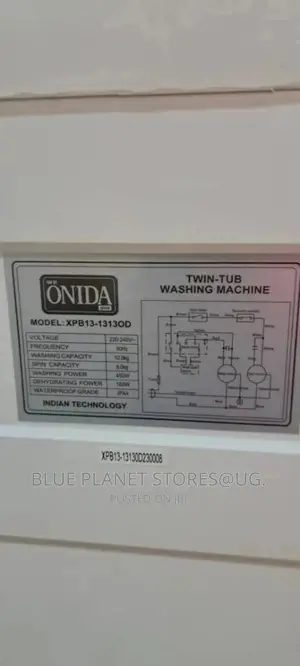ONIDA 13kg Manual Washing Machine \\ Wash $ Dry/Xpb13-1313od