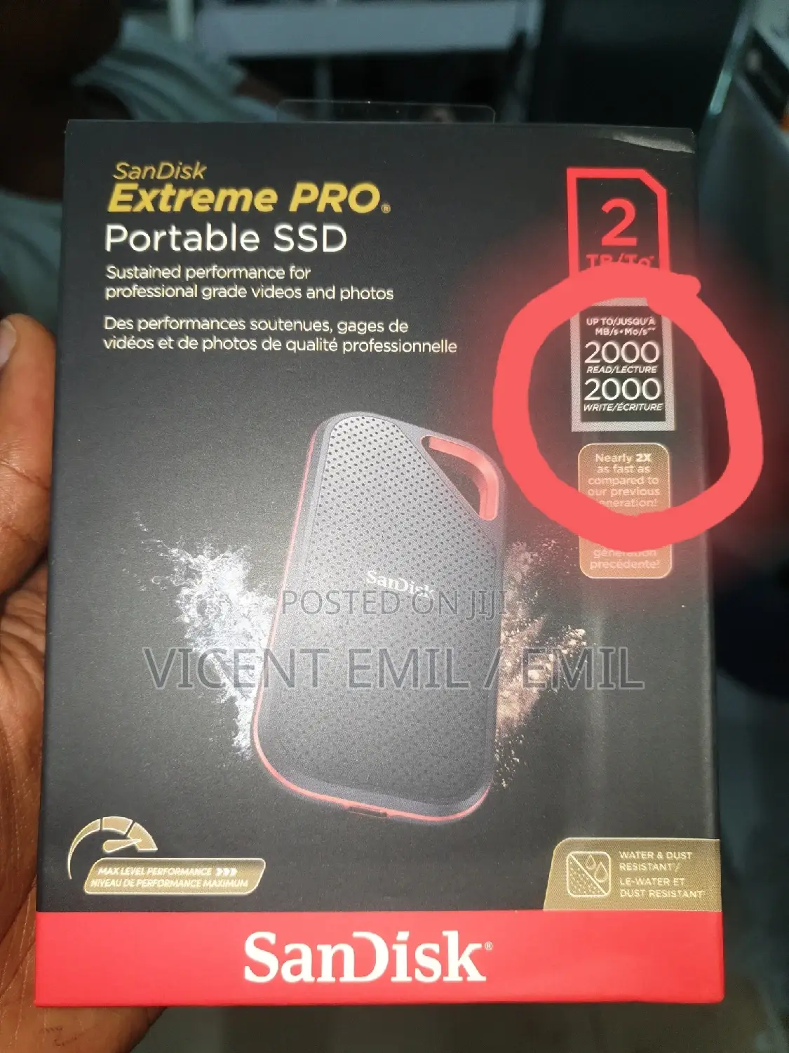 Extreme Pro Portable SSD 2tb