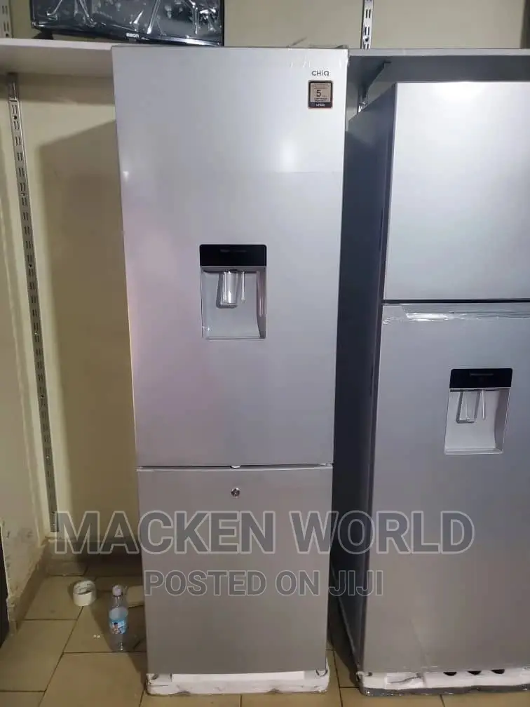 340 Liters Chiq Double Door Fridge With Water Dispenser