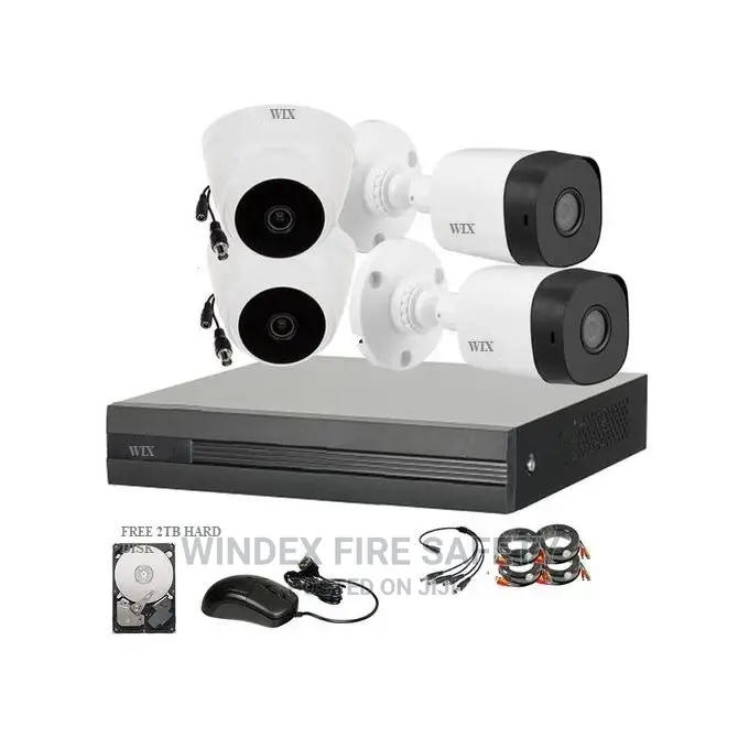 CCTV Kit 4 Ch CCTV Kit 1080 2mp, 2TB Hard Disk