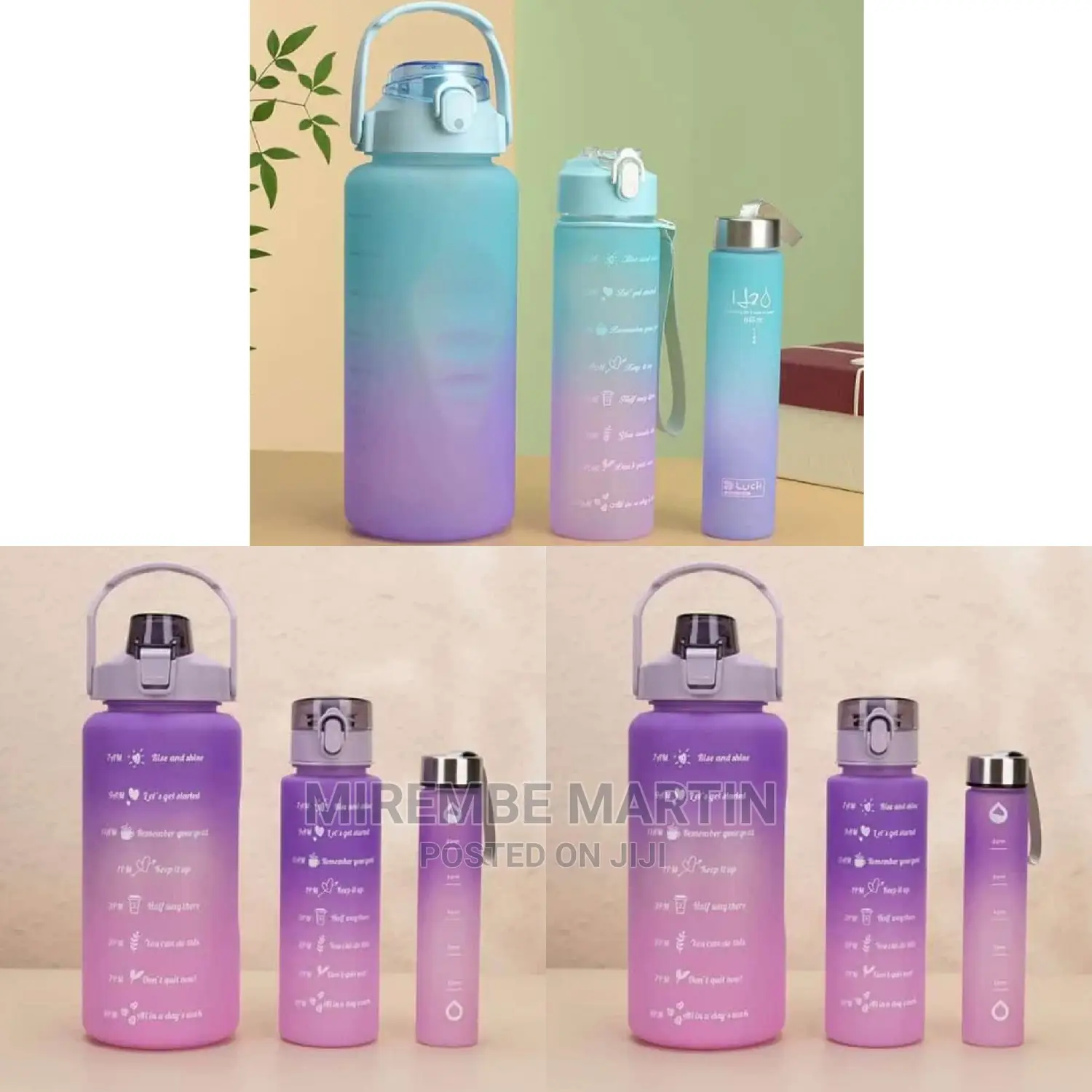 Travel Water Bottle Set