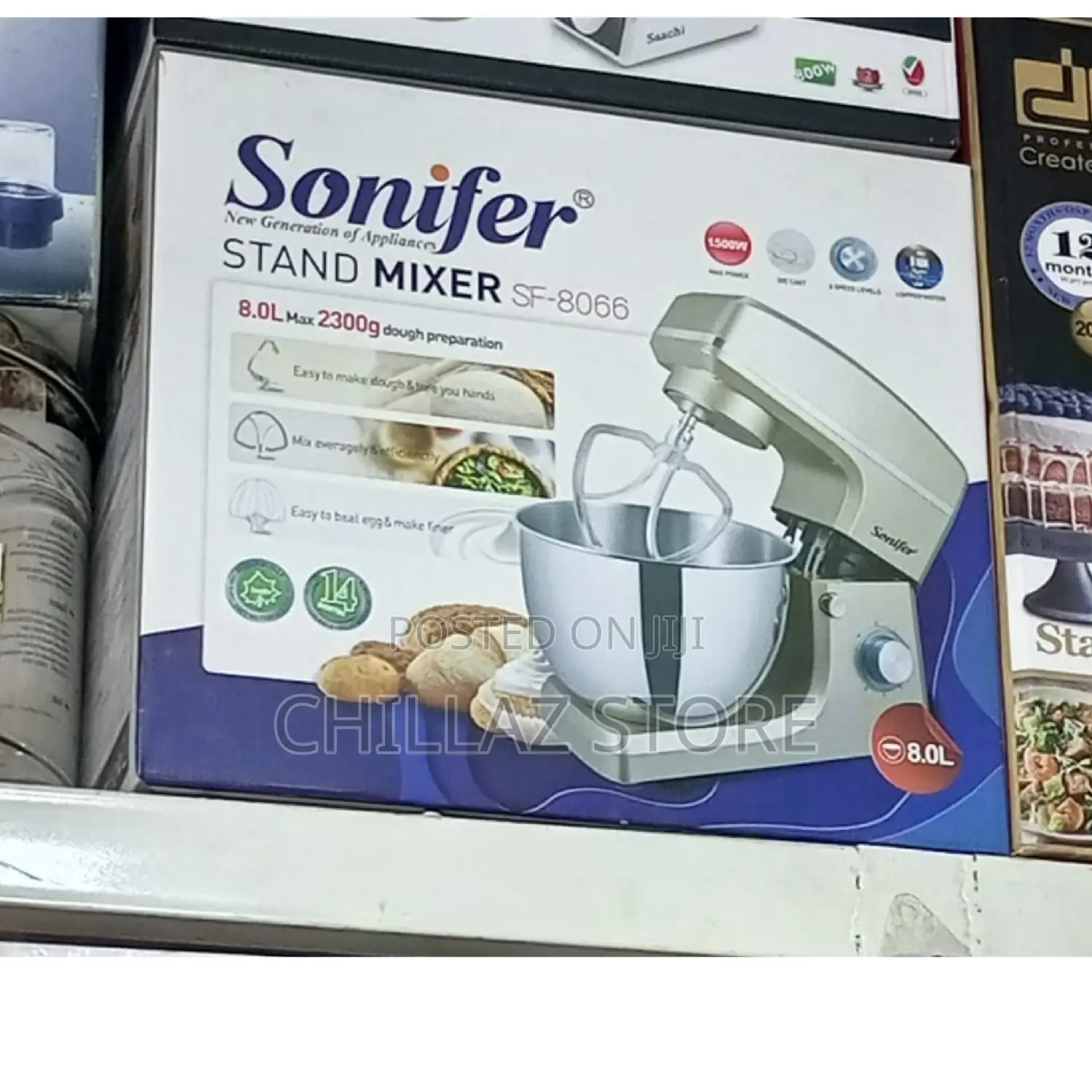 8.0L Sonifer Stand Mixer.