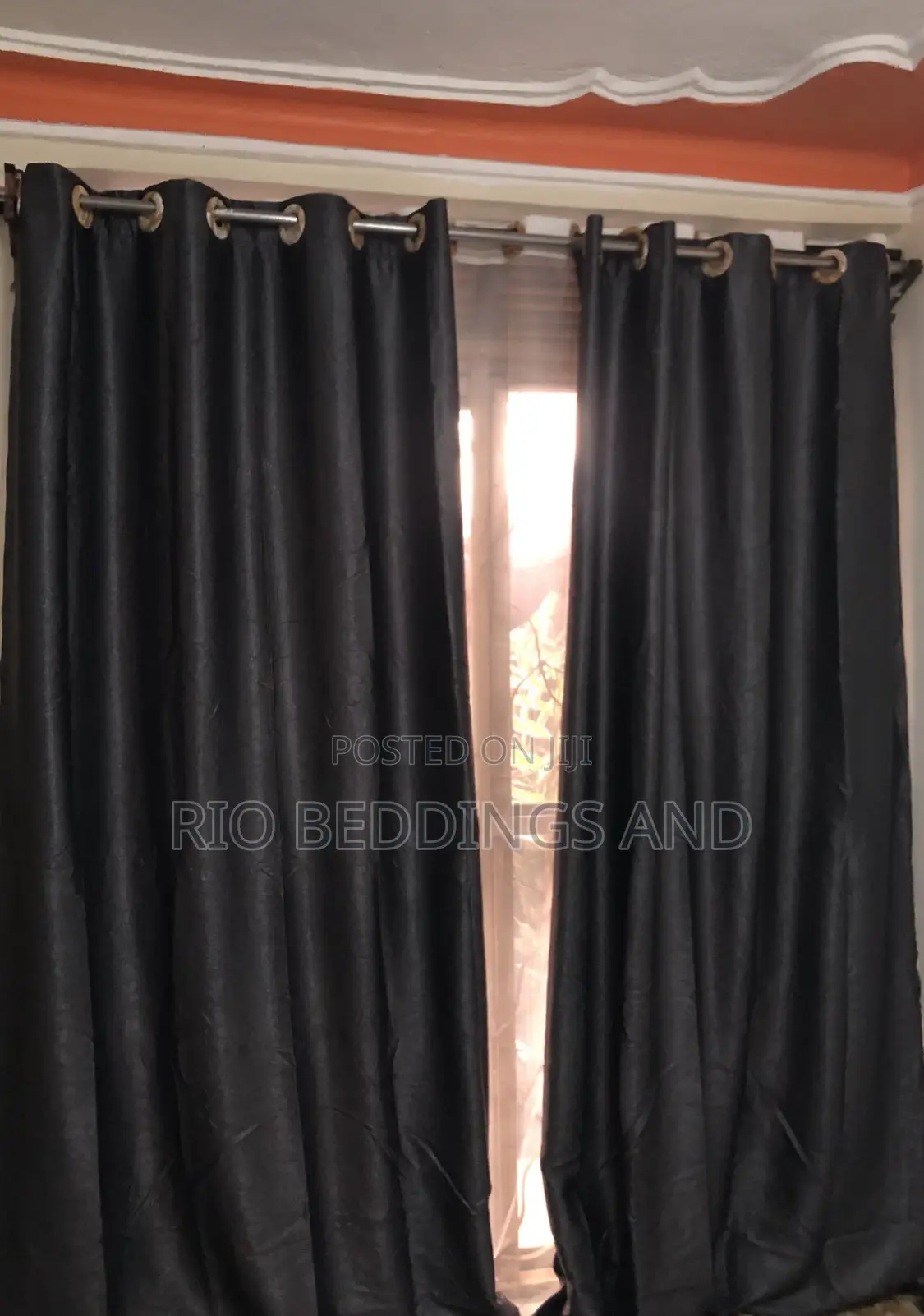 Plain Curtain With Net