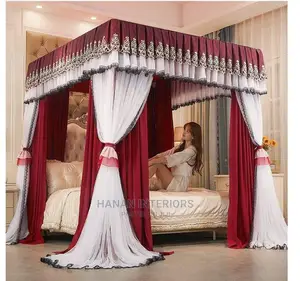 4 Steel Stands New Design Mosquito Net With Curtain