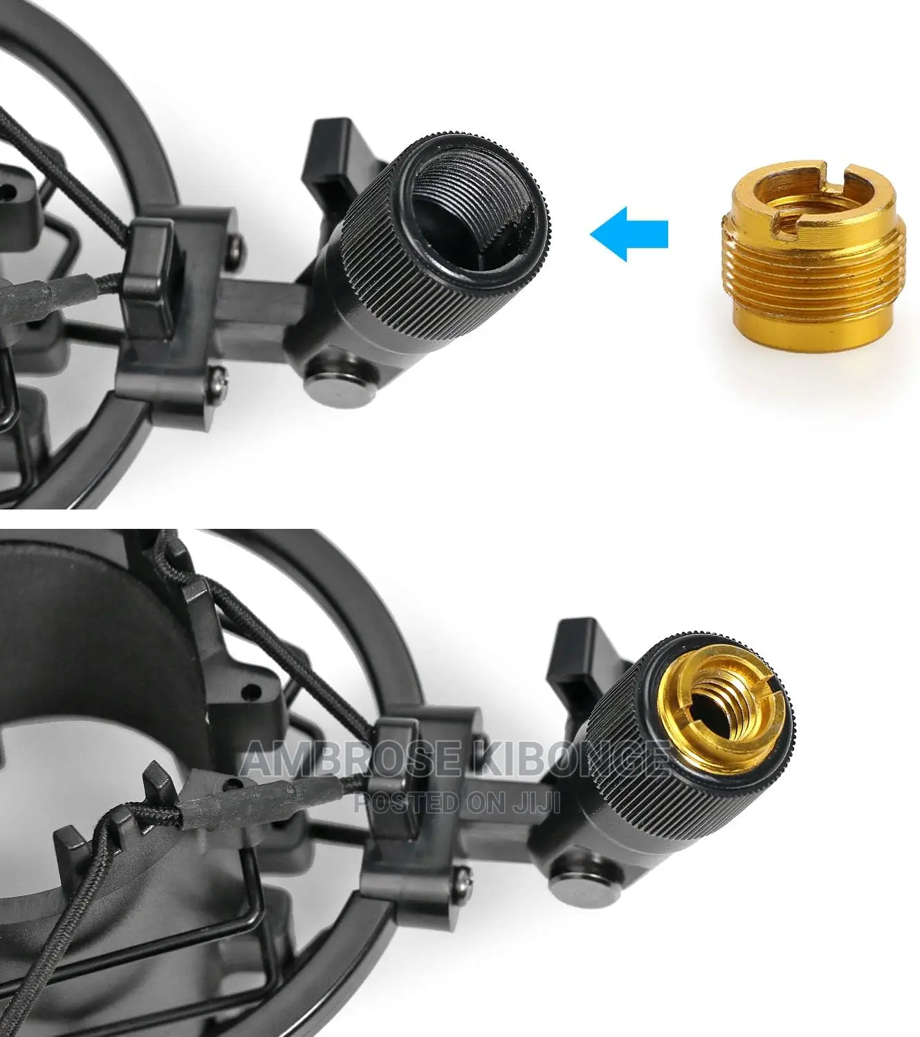 Anti Vibration Mic Clip Holder Shock Mount for Studio Mic.