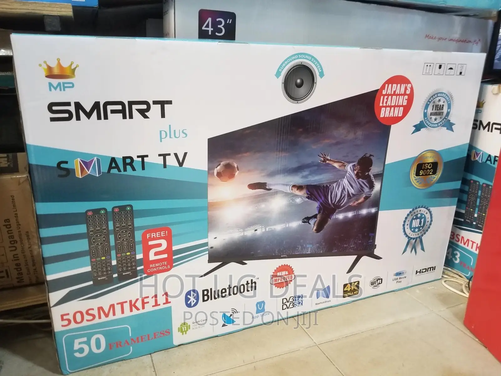 Smartplus 50" Smart Free To Air Smart Andriod Tv Black