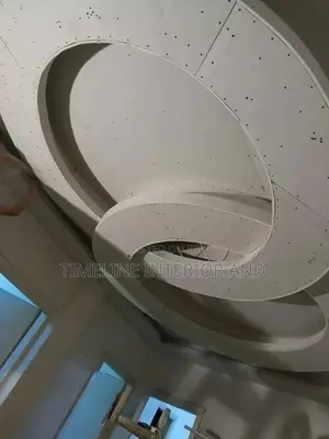 Gypsum Ceiling Circular Board Work.