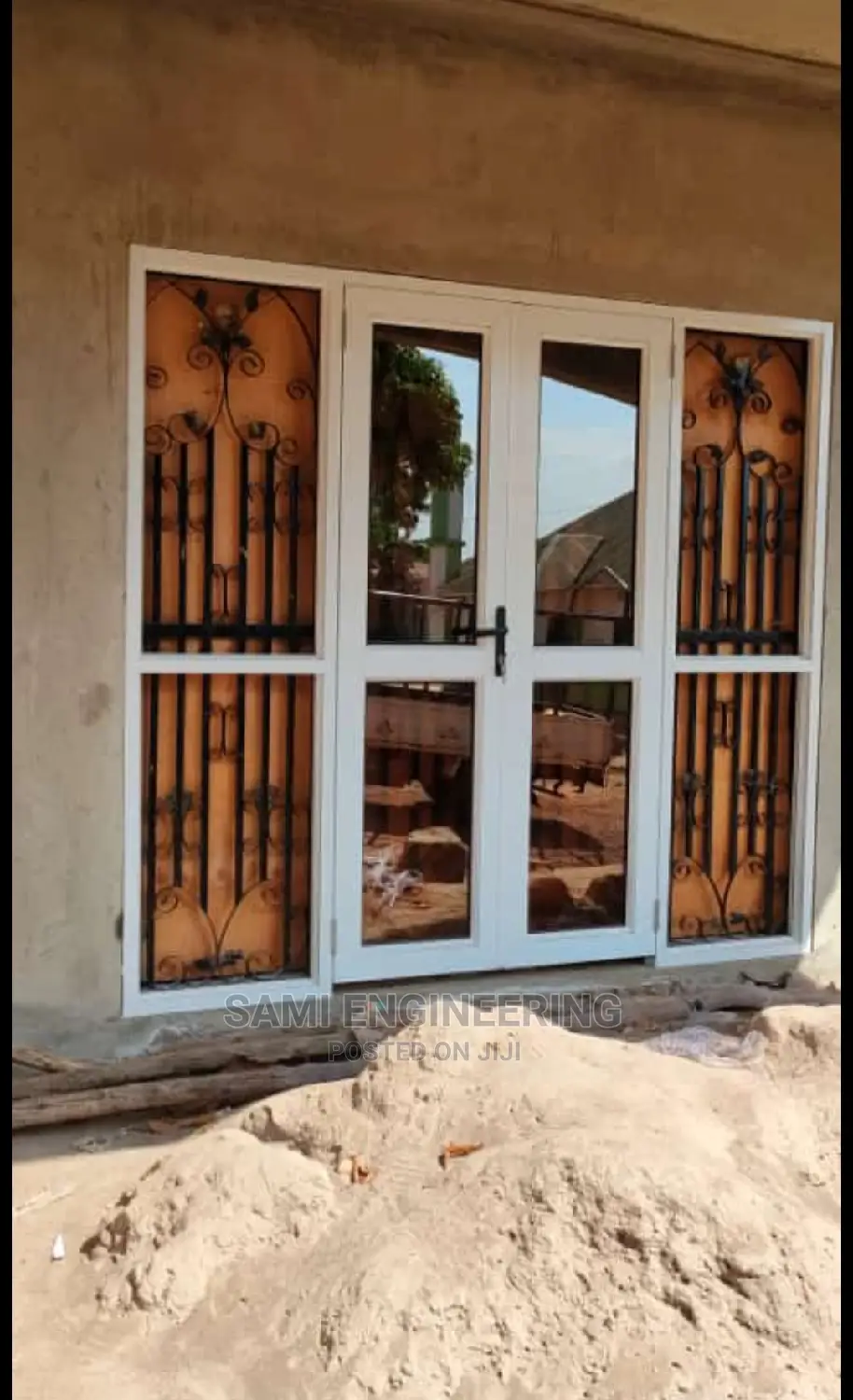 Aluminum White Front Door