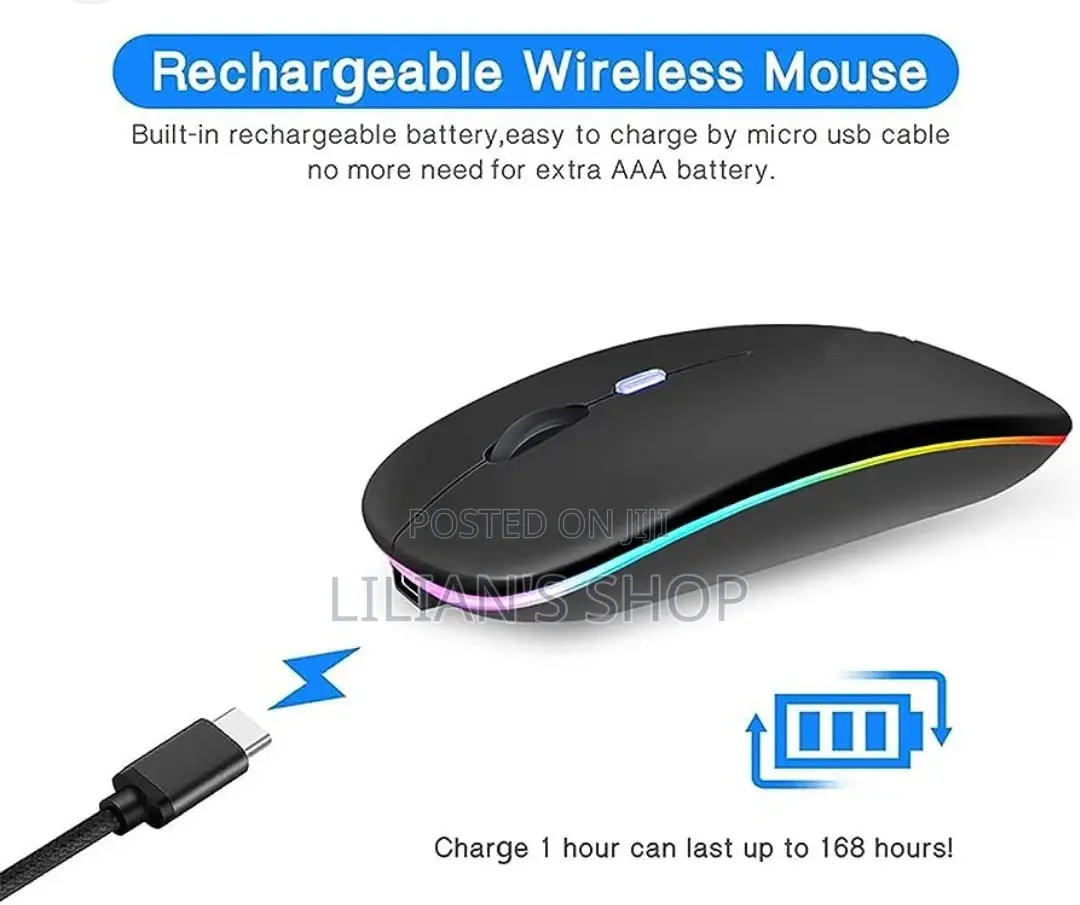 Wireless Rechargeable Bluetooth Mouse