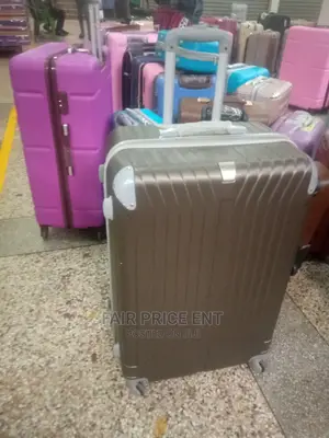 Executive Plastic Suitcase. Medium (Gray).
