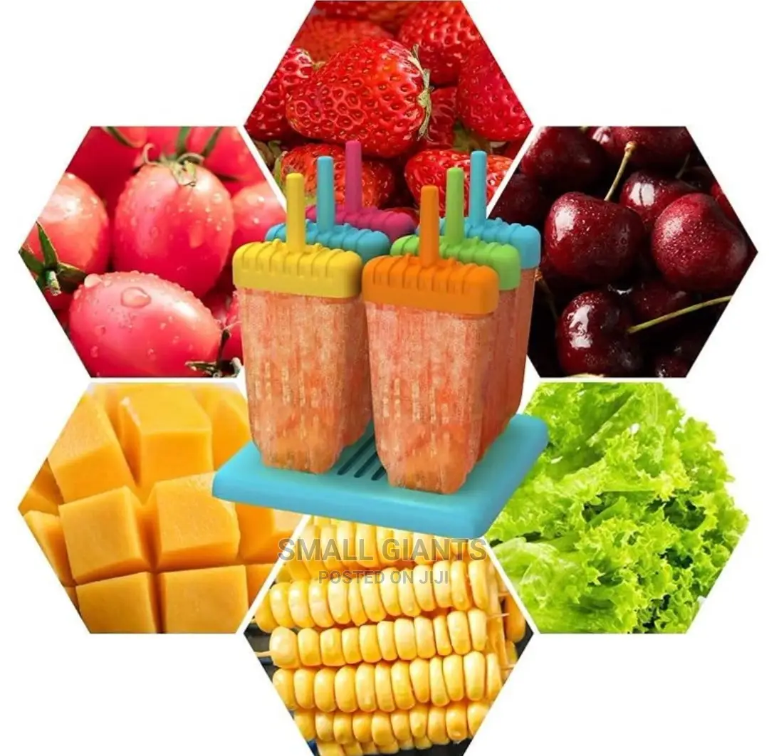 Popsicles Molds, Set of 6 Ice Pop Molds,