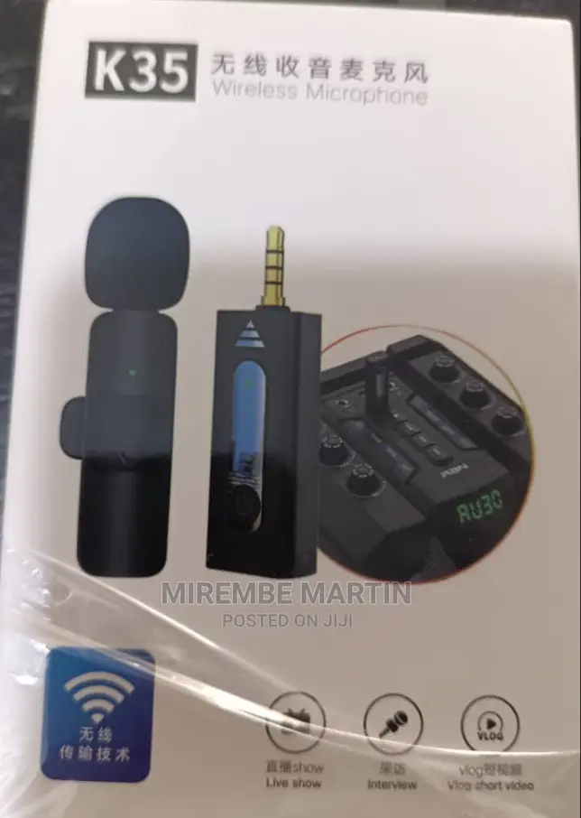 Black Wireless Microphone