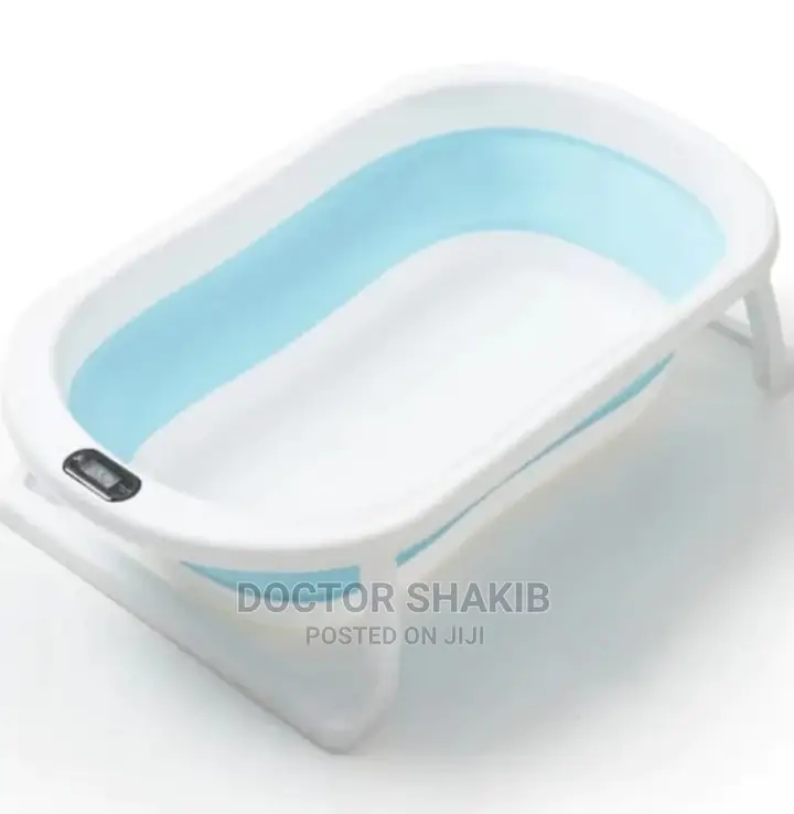 New Baby Foldable Bath Tubs With a Thermometer