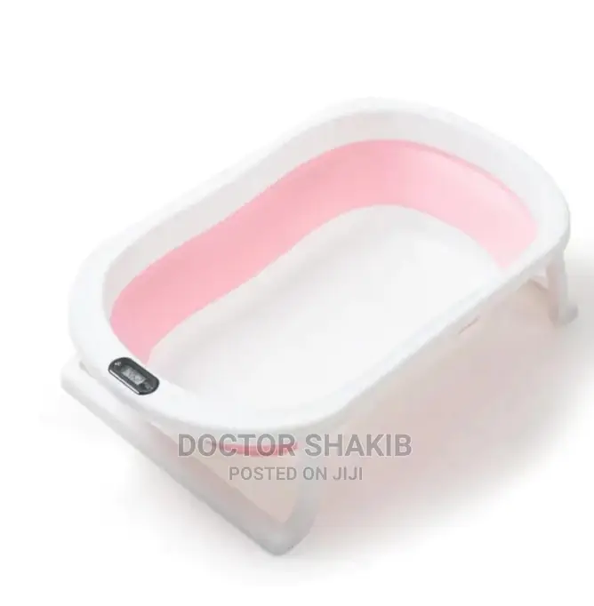 New Baby Foldable Bath Tubs With a Thermometer
