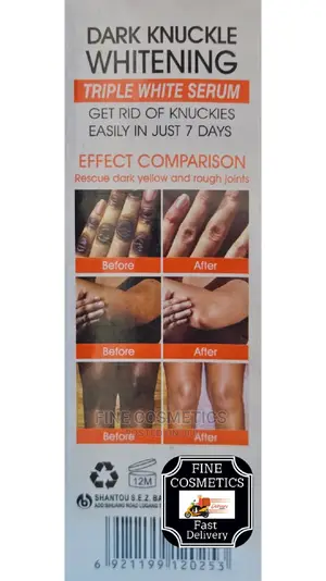 Dr Davey 7days Dark Knuckle Triple Action Whitening Serum.