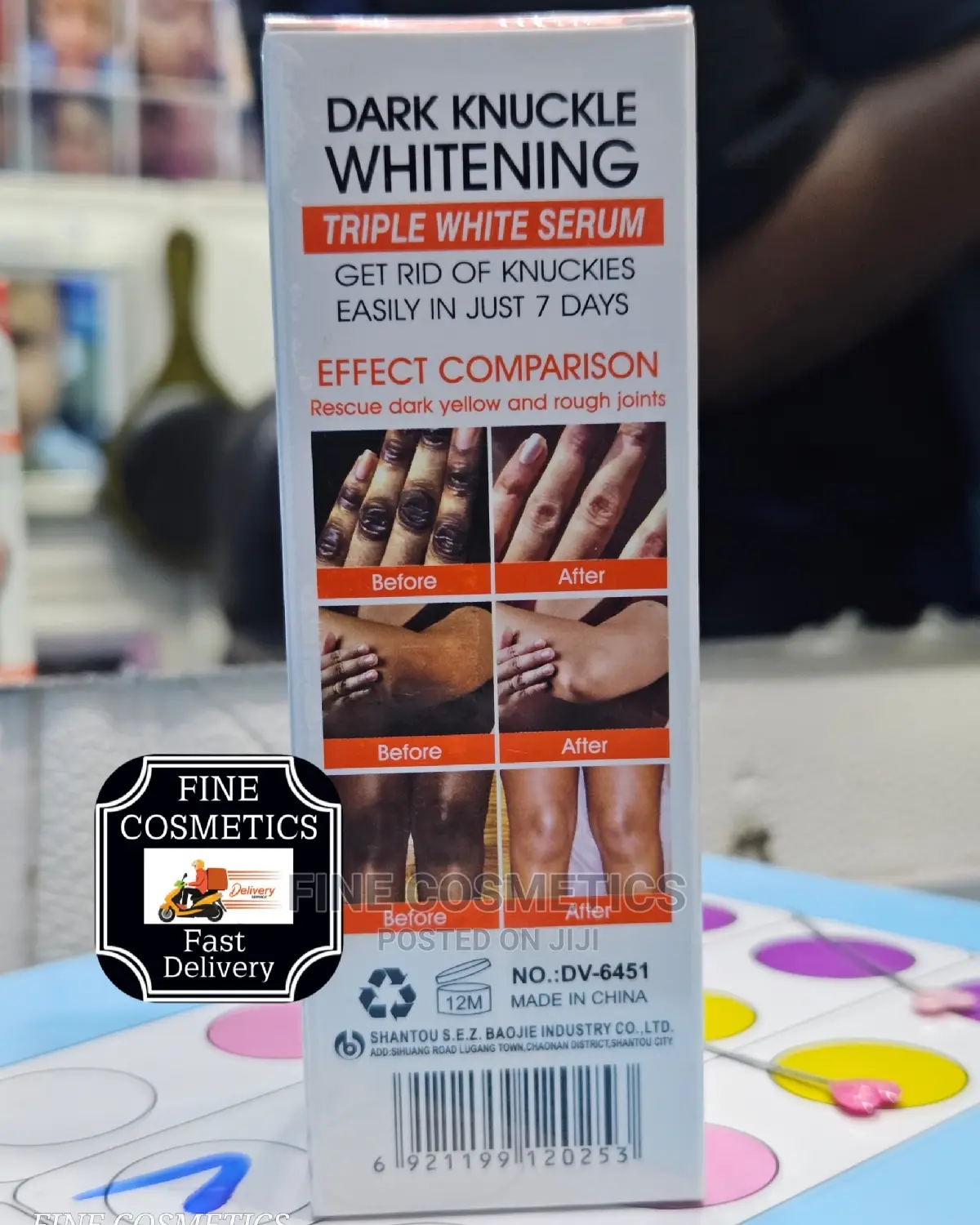 Dr Davey 7days Dark Knuckle Triple Action Whitening Serum.