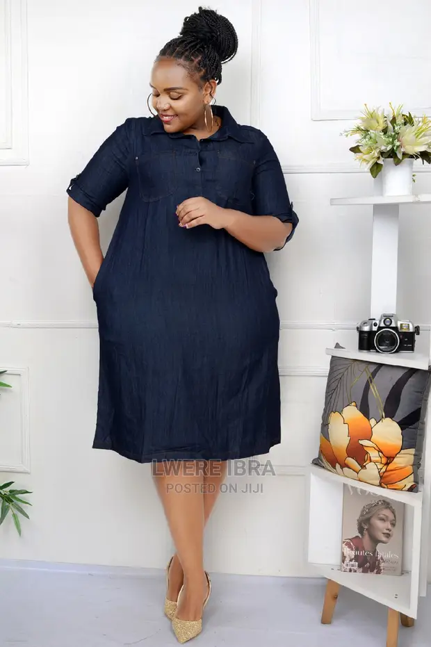 Classic Trending Jean Dresses for sale -  Price: USh 150,000 on Jiji.ug  [Central Division]